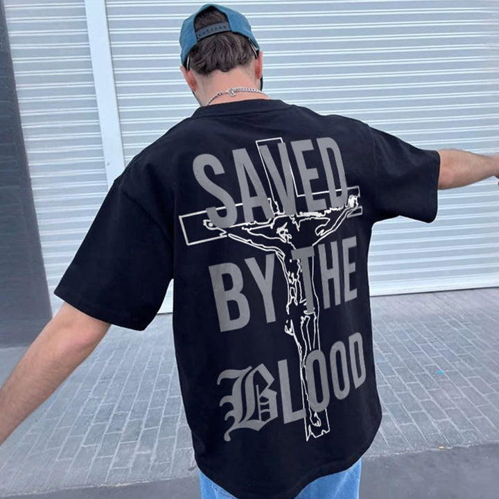 Christianartworkshop Salvato dal Signore T-shirt in cotone - image 11