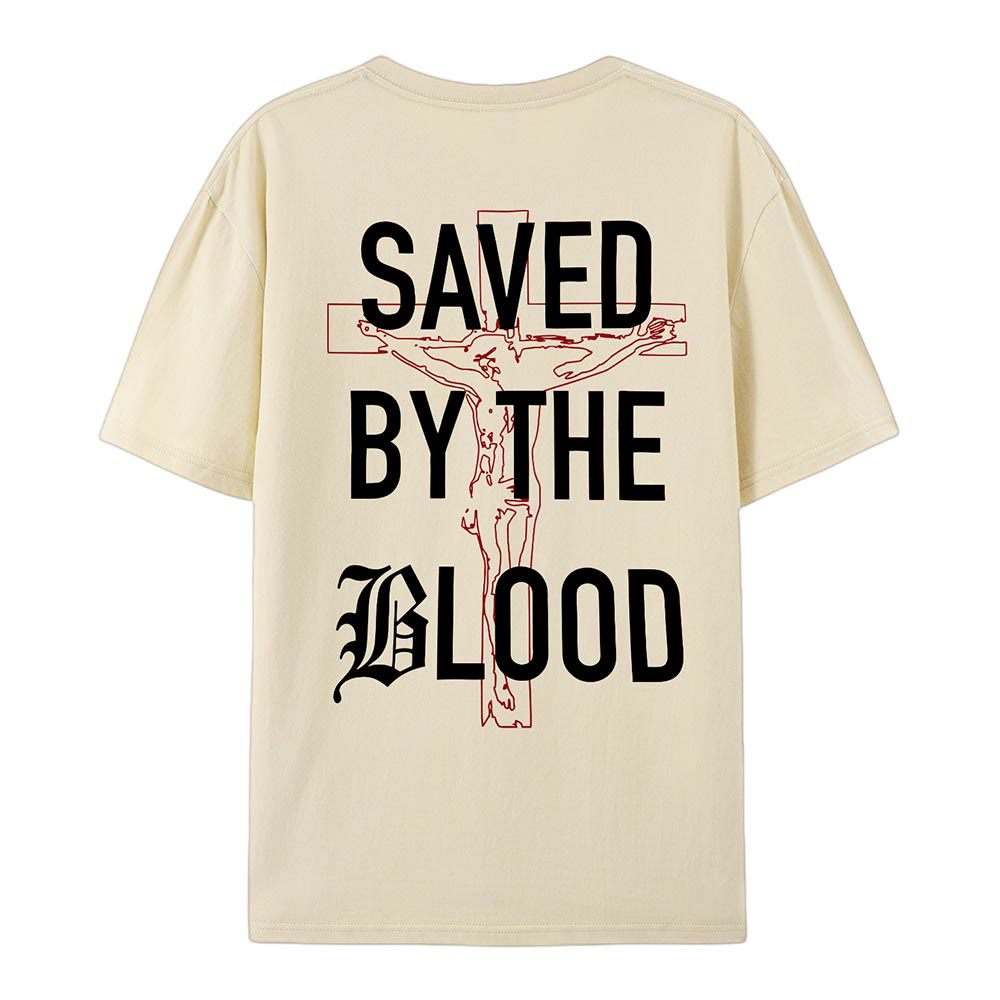 Christianartworkshop Salvato dal Signore T-shirt in cotone - image 13