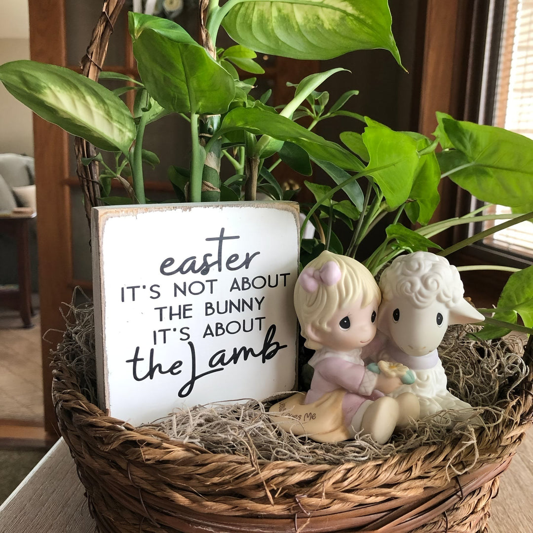 Christianartworkshop Agnello di legno, ornamento pasquale - Celebra la Resurrezione - Legna - image 0