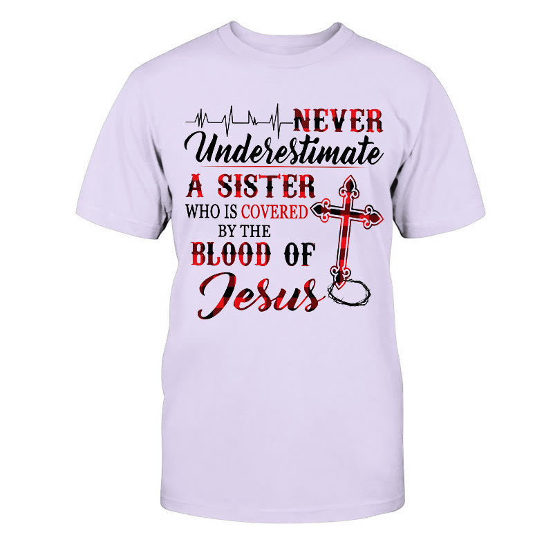 Christianartworkshop Maglietta unisex in cotone con protezione divina - Viola - 2XL - image 12