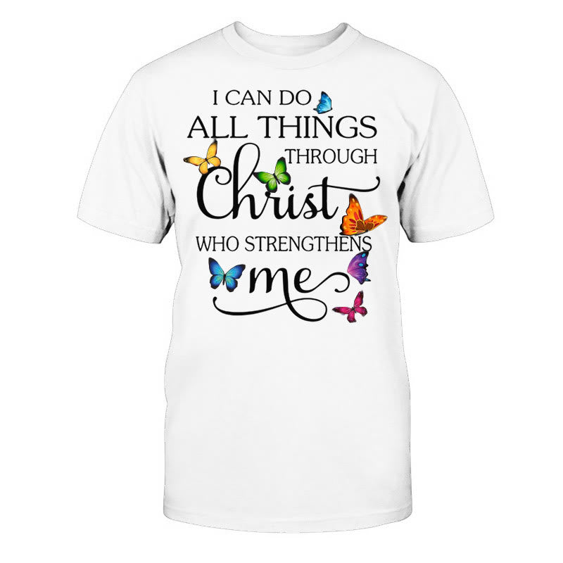 Christianartworkshop Maglietta unisex in cotone "Empowered by Christ" - Bianco - 2XL - image 0