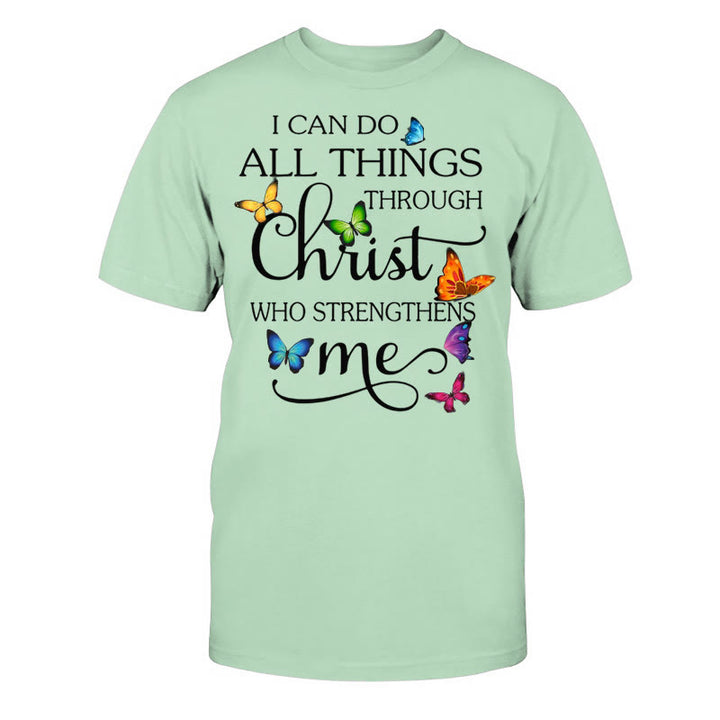 Christianartworkshop Maglietta unisex in cotone "Empowered by Christ" - Erba verde - 2XL - image 14
