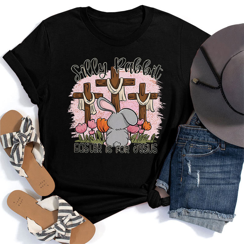 Christianartworkshop Silly Rabbit La Pasqua è per Gesù T-shirt - Nero - 2XL - image 0