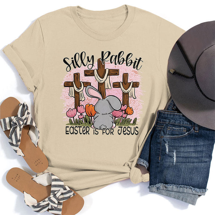 Christianartworkshop Silly Rabbit La Pasqua è per Gesù T-shirt - Beige - 2XL - image 3