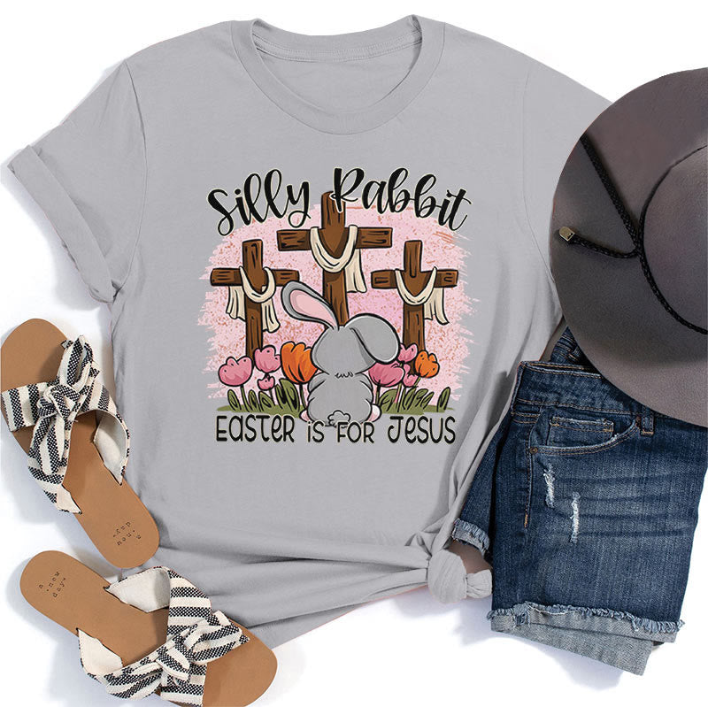Christianartworkshop Silly Rabbit La Pasqua è per Gesù T-shirt - Grigio - 2XL - image 2