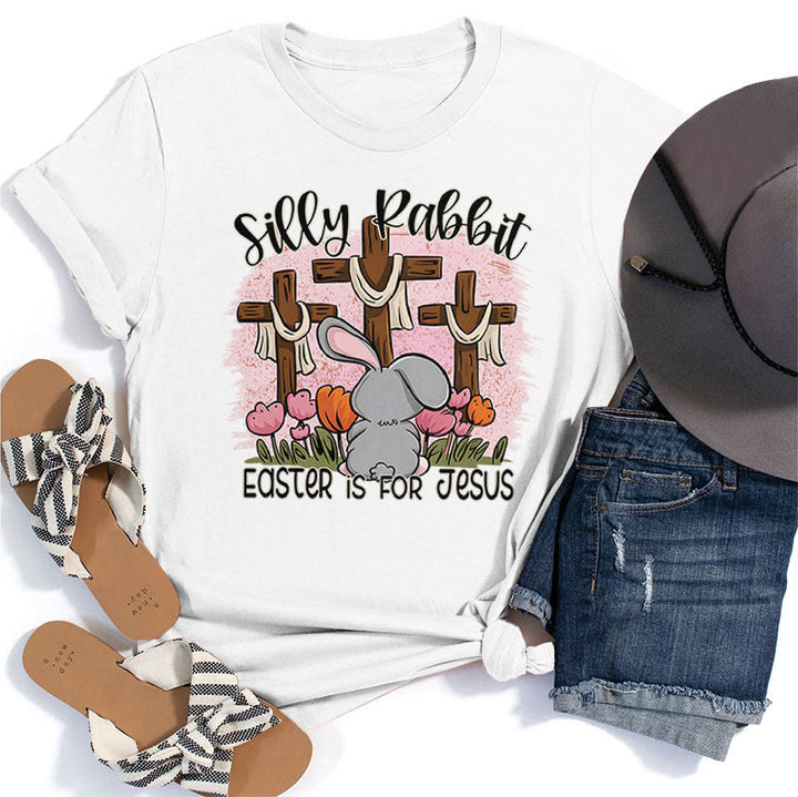Christianartworkshop Silly Rabbit La Pasqua è per Gesù T-shirt - Bianco - 2XL - image 1