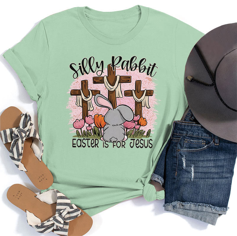 Christianartworkshop Silly Rabbit La Pasqua è per Gesù T-shirt - Erba verde - 2XL - image 7