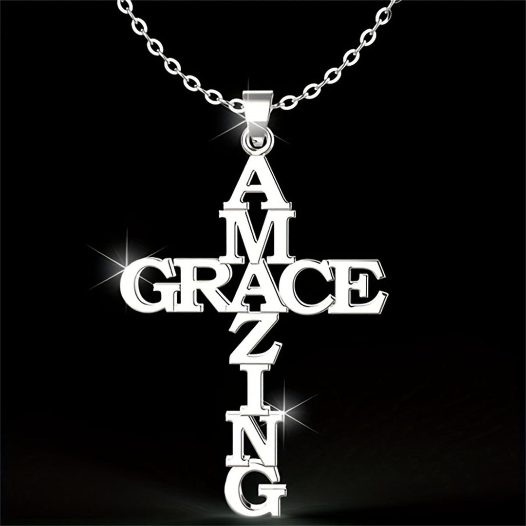 Christianartworkshop Collana con croce AMAZING GRACE: una testimonianza di amore divino - GRAZIA STRAORDINARIA - image 0