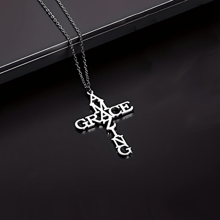 Christianartworkshop Collana con croce AMAZING GRACE: una testimonianza di amore divino - image 5