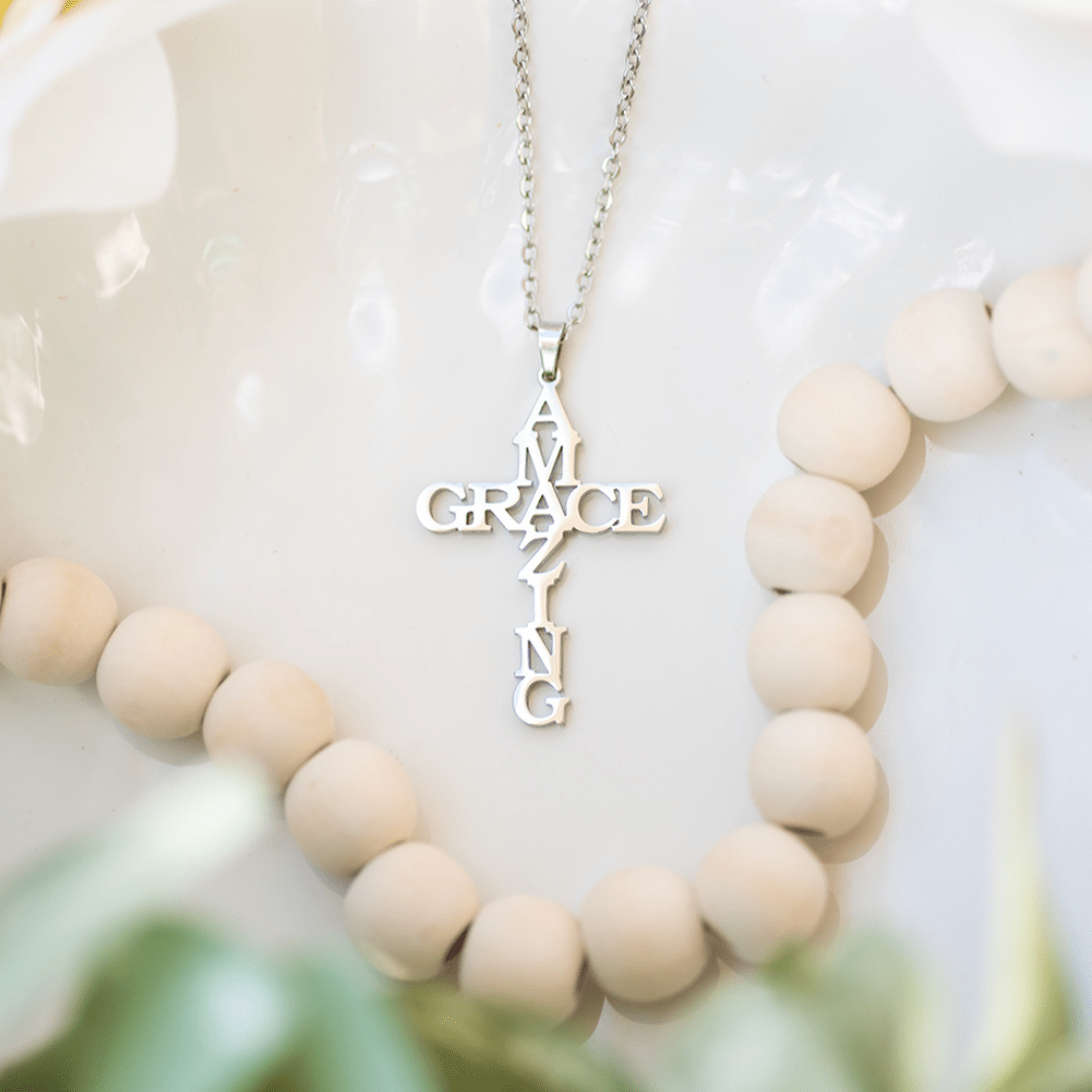 Christianartworkshop Collana con croce AMAZING GRACE: una testimonianza di amore divino - image 3