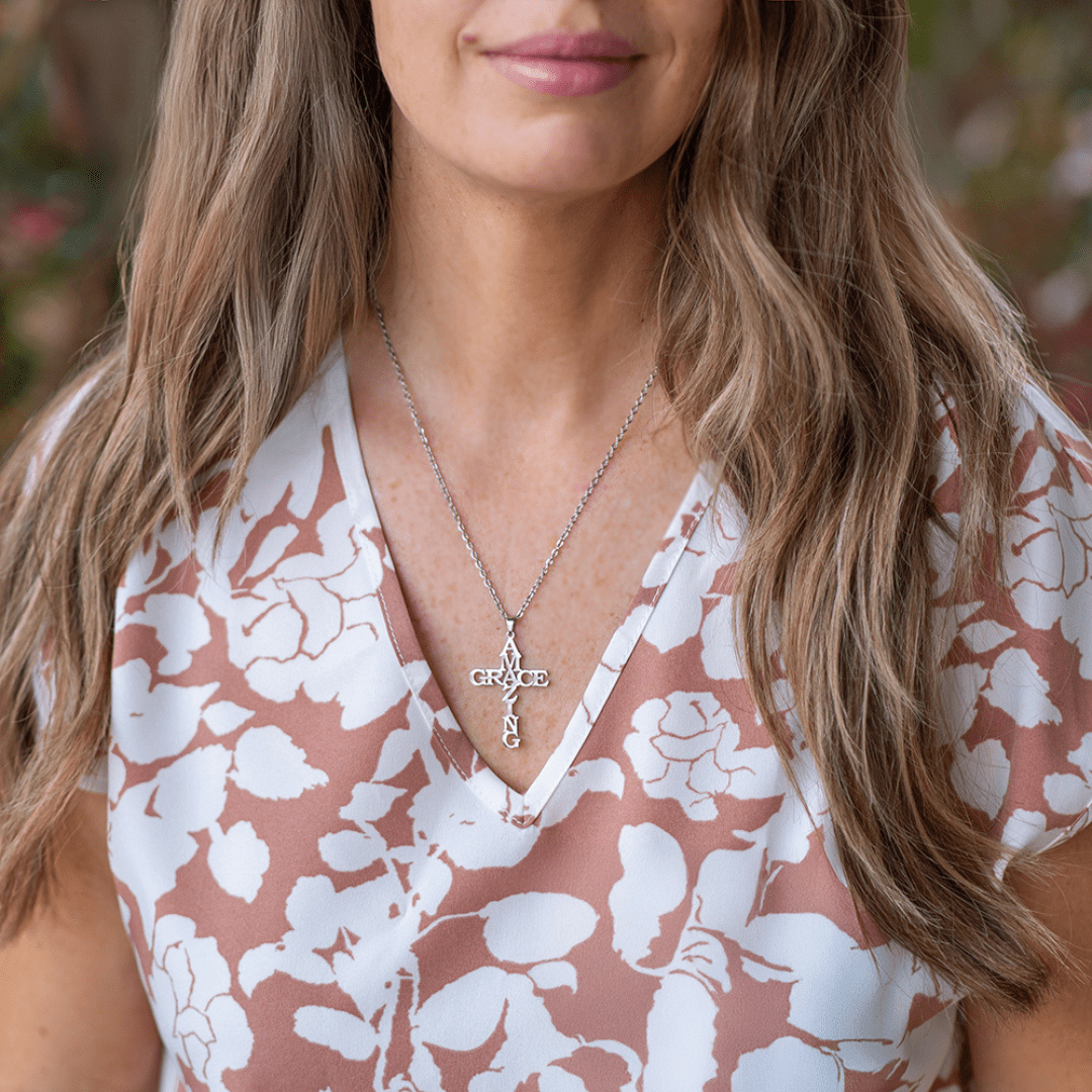 Christianartworkshop Collana con croce AMAZING GRACE: una testimonianza di amore divino - image 4