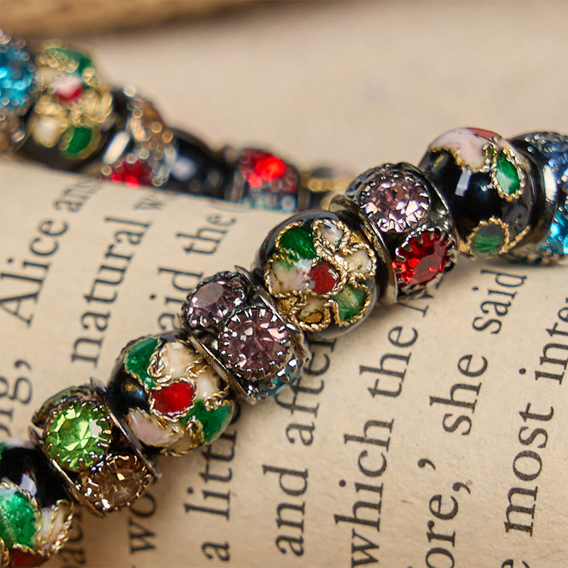 Braccialetto di fede senza tempo con perline cloisonné fatte a mano Christianartworkshop : una testimonianza della presenza di Cristo - image 10