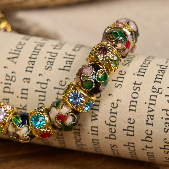 Braccialetto di fede senza tempo con perline cloisonné fatte a mano di Christianartworkshop : una testimonianza della presenza di Cristo - image 14