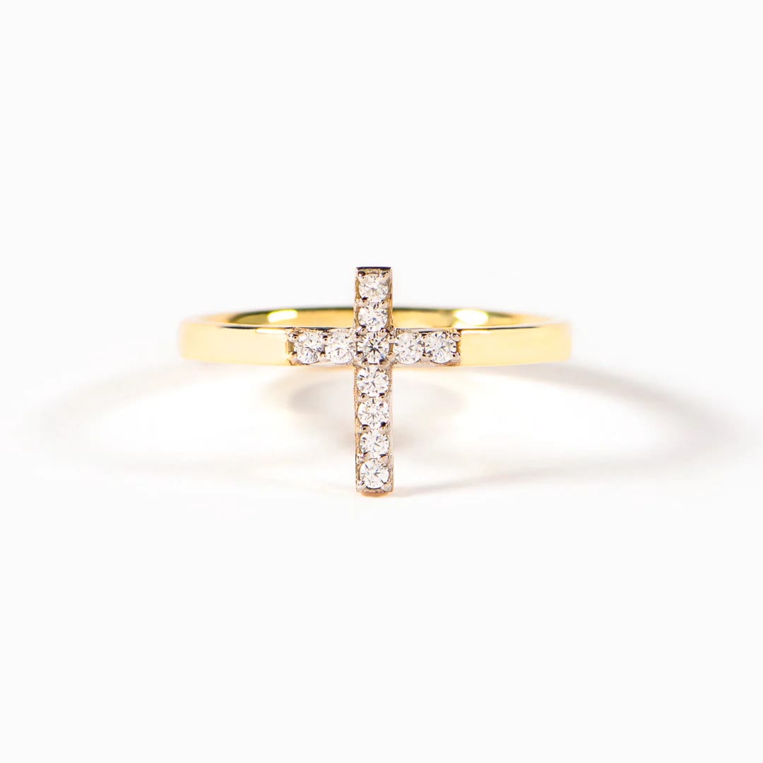 Christianartworkshop Croce in argento 925 e anello "Trust God": simboli di speranza - image 3