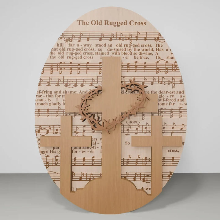 Christianartworkshop 3styles Decorazione da tavolo in legno ispiratrice per Pasqua - Simboli di speranza e redenzione - Stile2 - image 2