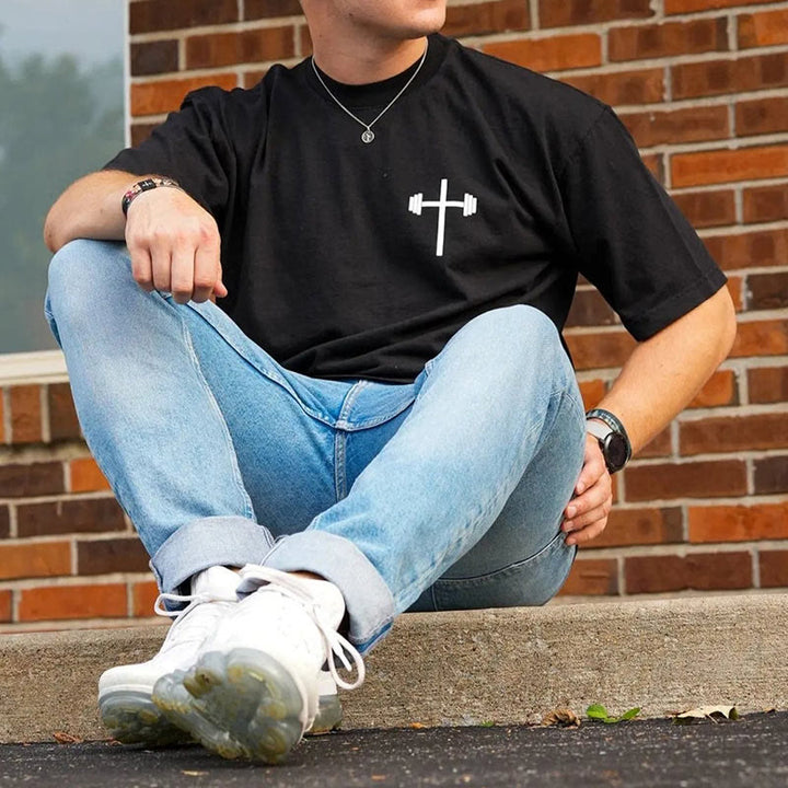 Christianartworkshop Maglietta cristiana con decorazioni floreali "Gesù è il Re"  - image 7