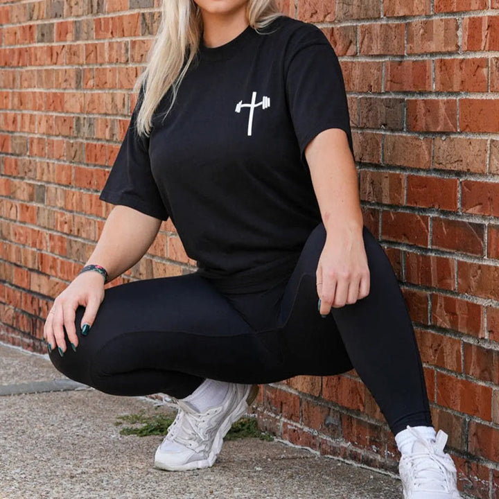 Christianartworkshop Maglietta cristiana con decorazioni floreali "Gesù è il Re"  - image 5