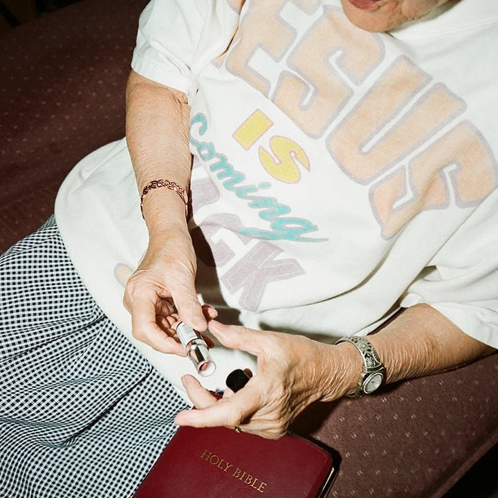 Christianartworkshop Maglietta con frase audace "Gesù sta tornando" - image 4