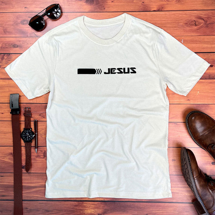 Christianartworkshop Modern Faith Statement Jesus Christian T-Shirt - Bianco - 2XL - image 0