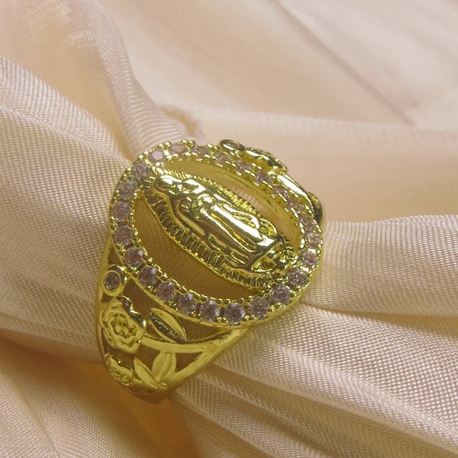 Christianartworkshop Anello in rame con rosa della Madonna in stile classico e vintage: unire fede ed eleganza - image 1