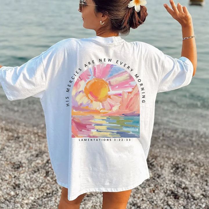 Christianartworkshop Le sue misericordie si rinnovano ogni mattina T-shirt - image 3