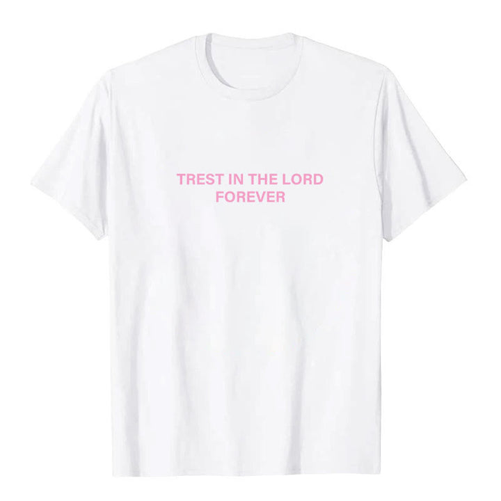 Christianartworkshop Confida nel Signore per sempre T-shirt - image 5