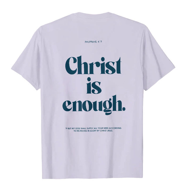 Maglietta Christianartworkshop Cristo è abbastanza - Viola - 2XL - image 14