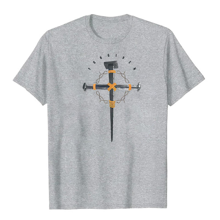 Maglietta Croce perdonata Christianartworkshop - Grigio - 2XL - image 8
