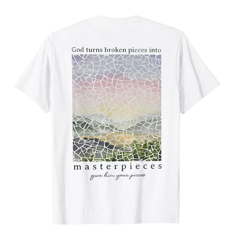 Christianartworkshop Dio trasforma i pezzi rotti in capolavori T-shirt - image 1