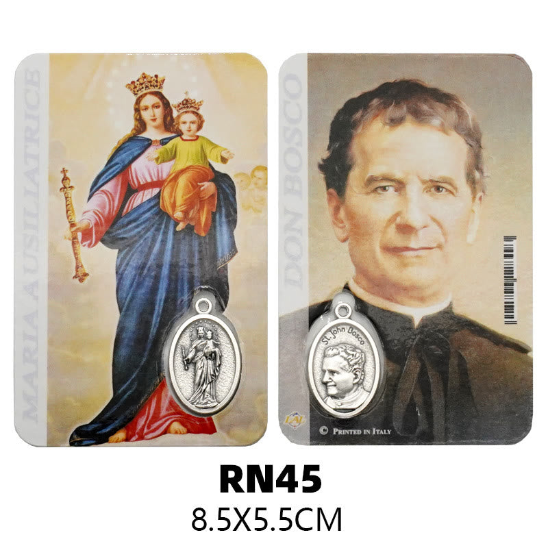 Christianartworkshop Biglietto di auguri con la Madonna, Gesù e gli angeli: un simbolo dello Spirito Santo e della potenza - Stile4 - image 7