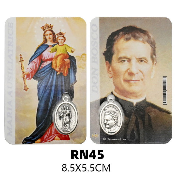 Christianartworkshop Biglietto di auguri con la Madonna, Gesù e gli angeli: un simbolo dello Spirito Santo e della potenza - Stile4 - image 7