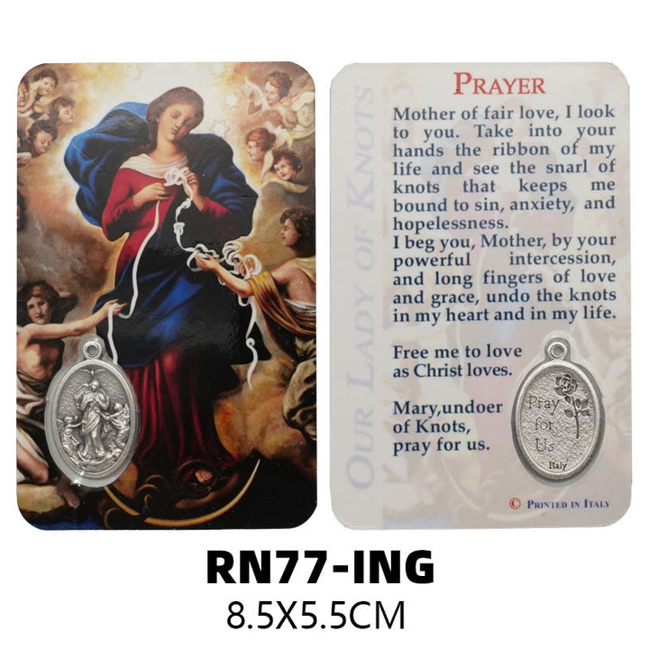 Christianartworkshop Biglietto di auguri con la Madonna, Gesù e gli angeli: un simbolo dello Spirito Santo e della potenza - Stile8 - image 11