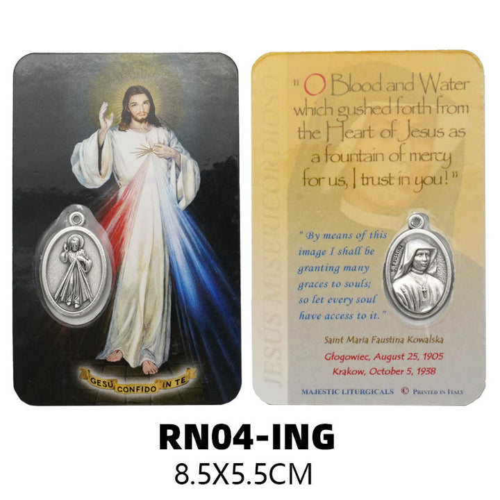 Christianartworkshop Biglietto di auguri con la Madonna, Gesù e gli angeli: un simbolo dello Spirito Santo e della potenza - Stile 3 - image 6