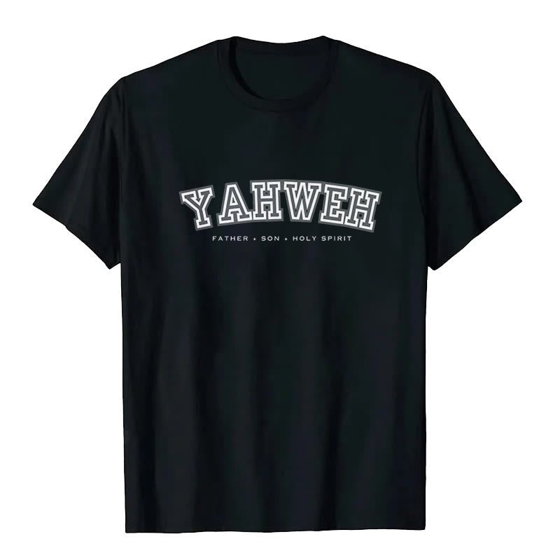 Maglietta a maniche corte "YAHWEH" Christianartworkshop - Nero - 2XL - image 1