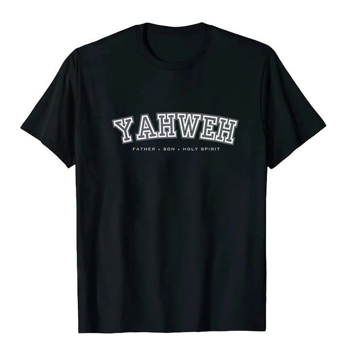 Maglietta a maniche corte "YAHWEH" Christianartworkshop - Nero - 2XL - image 1