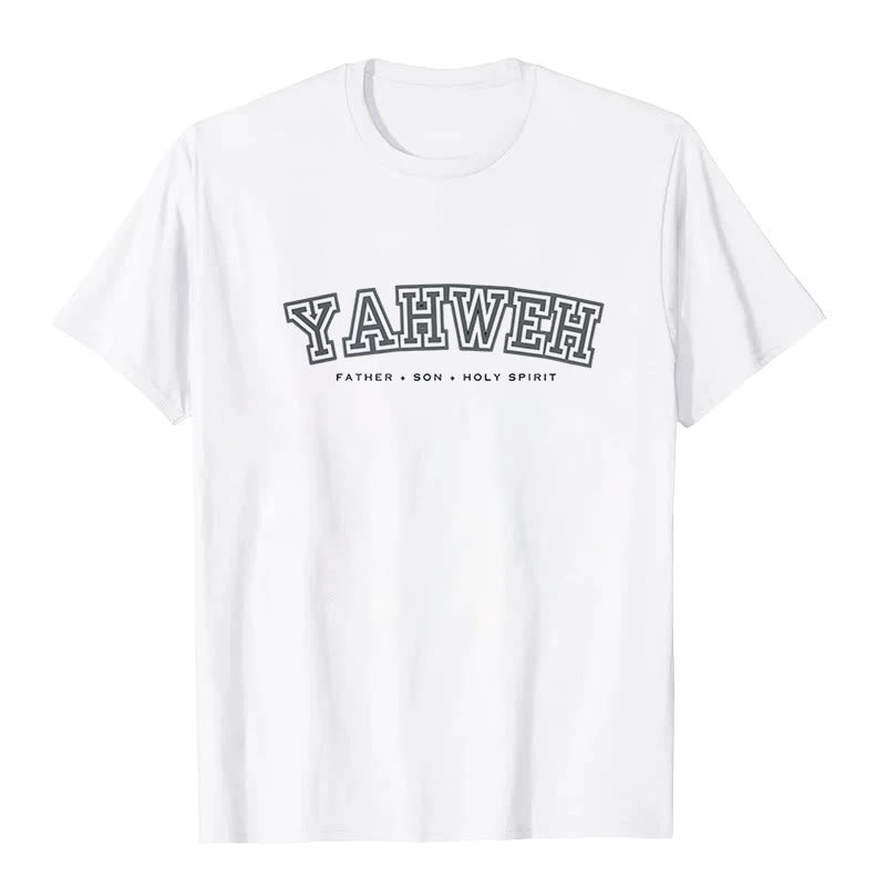 Maglietta a maniche corte "YAHWEH" Christianartworkshop - Bianco - 2XL - image 0