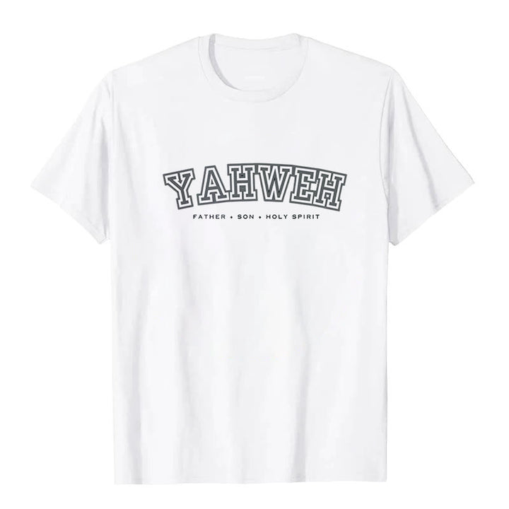 Maglietta a maniche corte "YAHWEH" Christianartworkshop - Bianco - 2XL - image 0