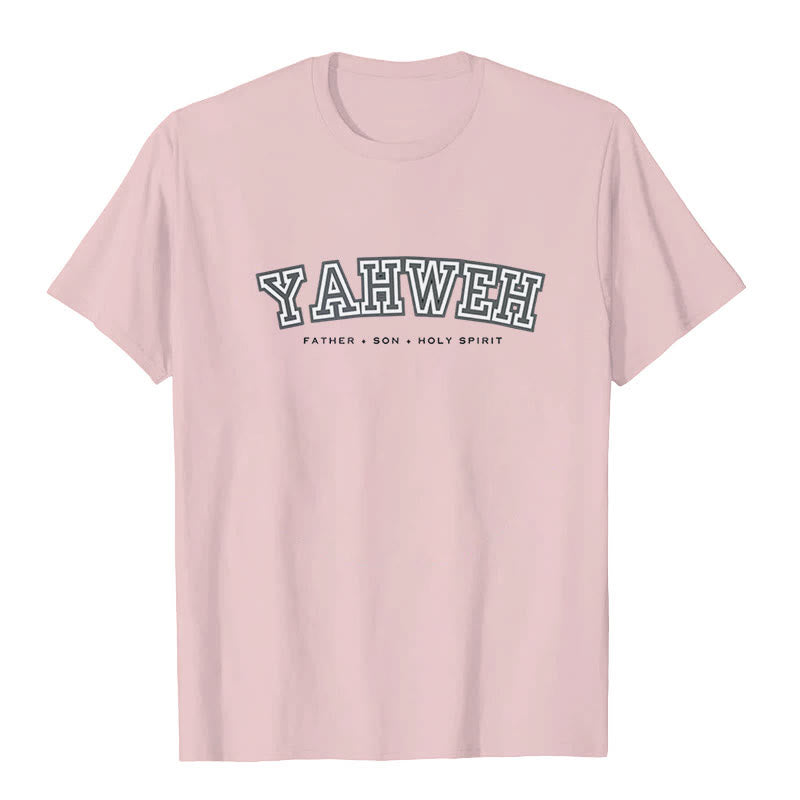 Maglietta a maniche corte "YAHWEH" Christianartworkshop - Rosa - 2XL - image 4