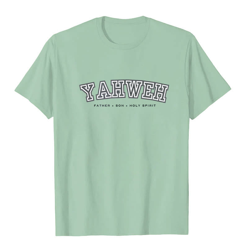 Maglietta a maniche corte "YAHWEH" Christianartworkshop - Verde chiaro - 2XL - image 5