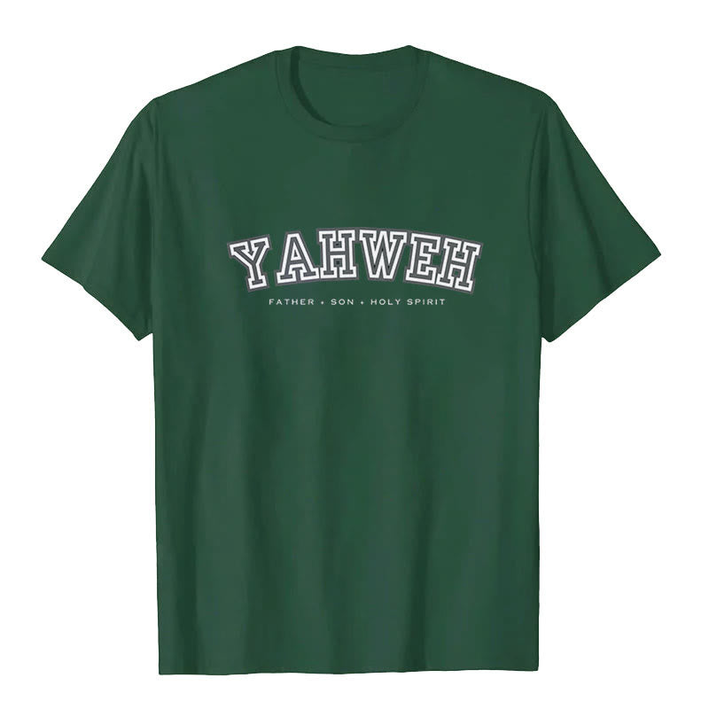 Maglietta a maniche corte "YAHWEH" Christianartworkshop - Verde scuro - 2XL - image 6