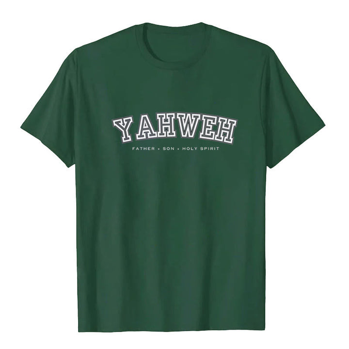 Maglietta a maniche corte "YAHWEH" Christianartworkshop - Verde scuro - 2XL - image 6
