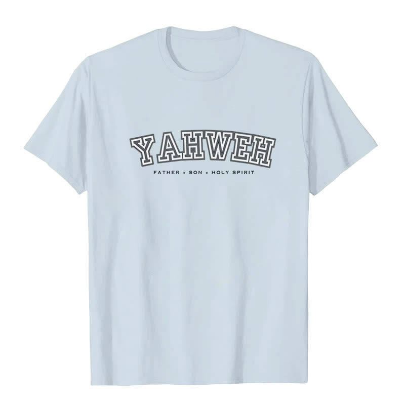 Maglietta a maniche corte "YAHWEH" Christianartworkshop - Blu - 2XL - image 3