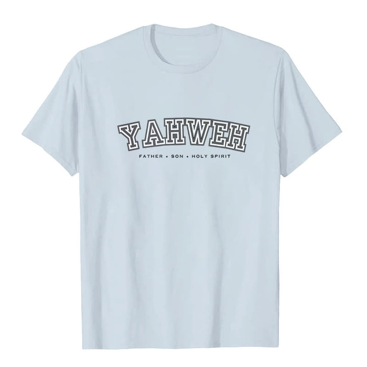 Maglietta a maniche corte "YAHWEH" Christianartworkshop - Blu - 2XL - image 3