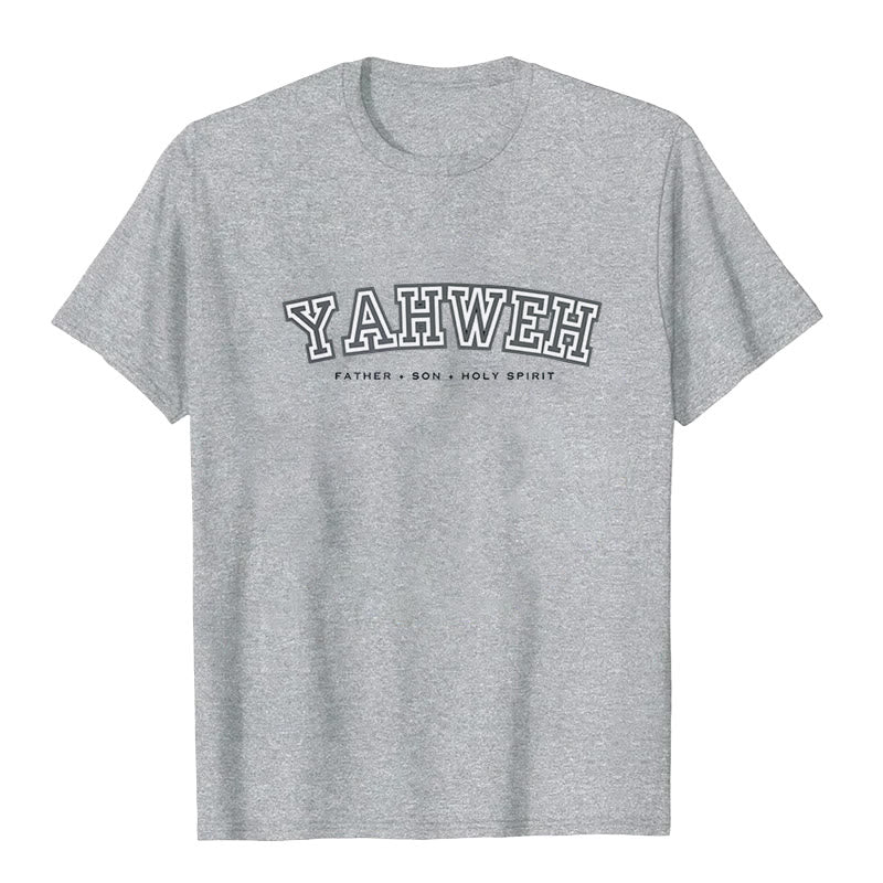 Maglietta a maniche corte "YAHWEH" Christianartworkshop - Grigio - 2XL - image 8