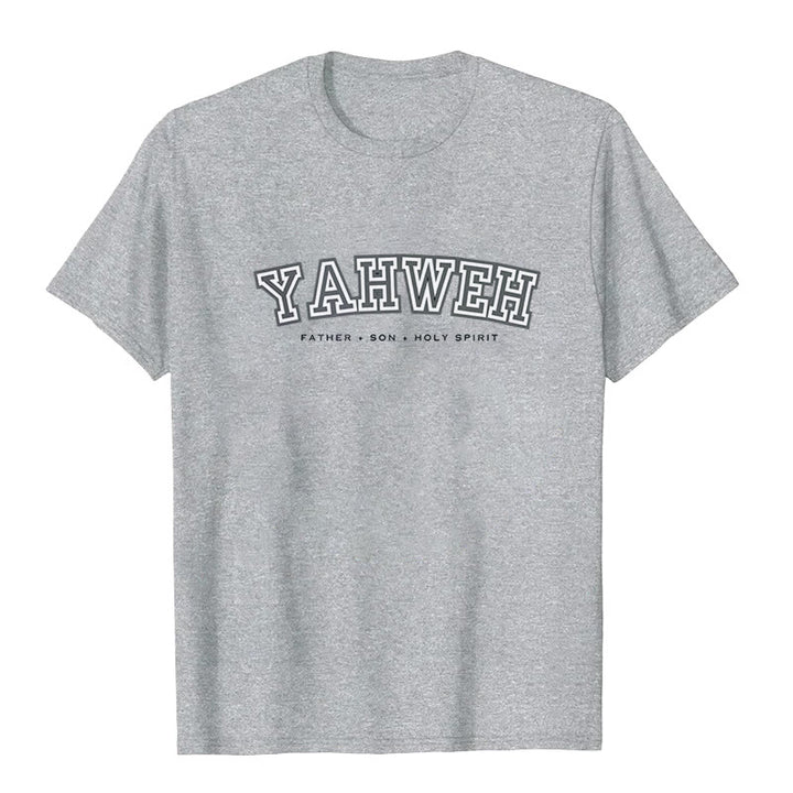 Maglietta a maniche corte "YAHWEH" Christianartworkshop - Grigio - 2XL - image 8