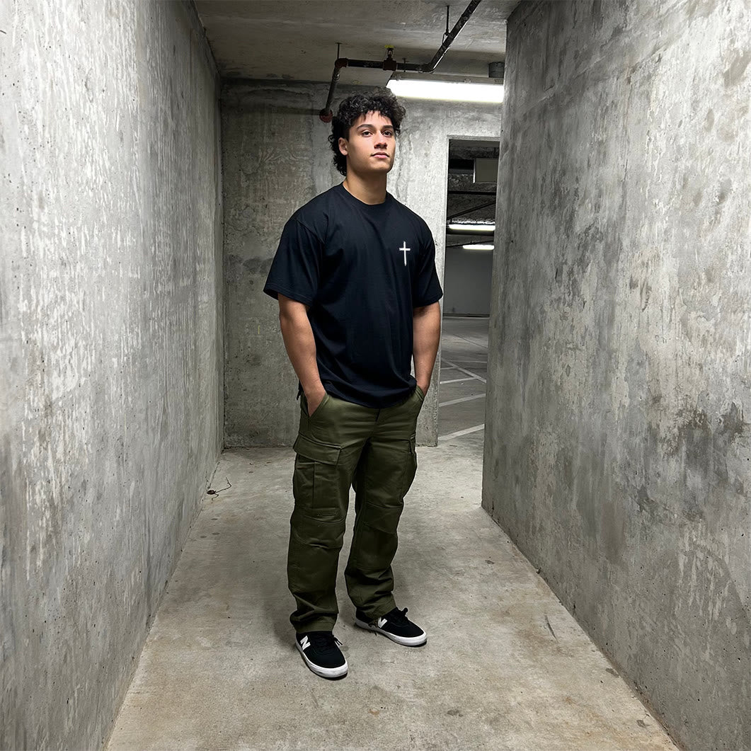 Maglietta a maniche corte "NON TEMERE" di Christianartworkshop - image 4