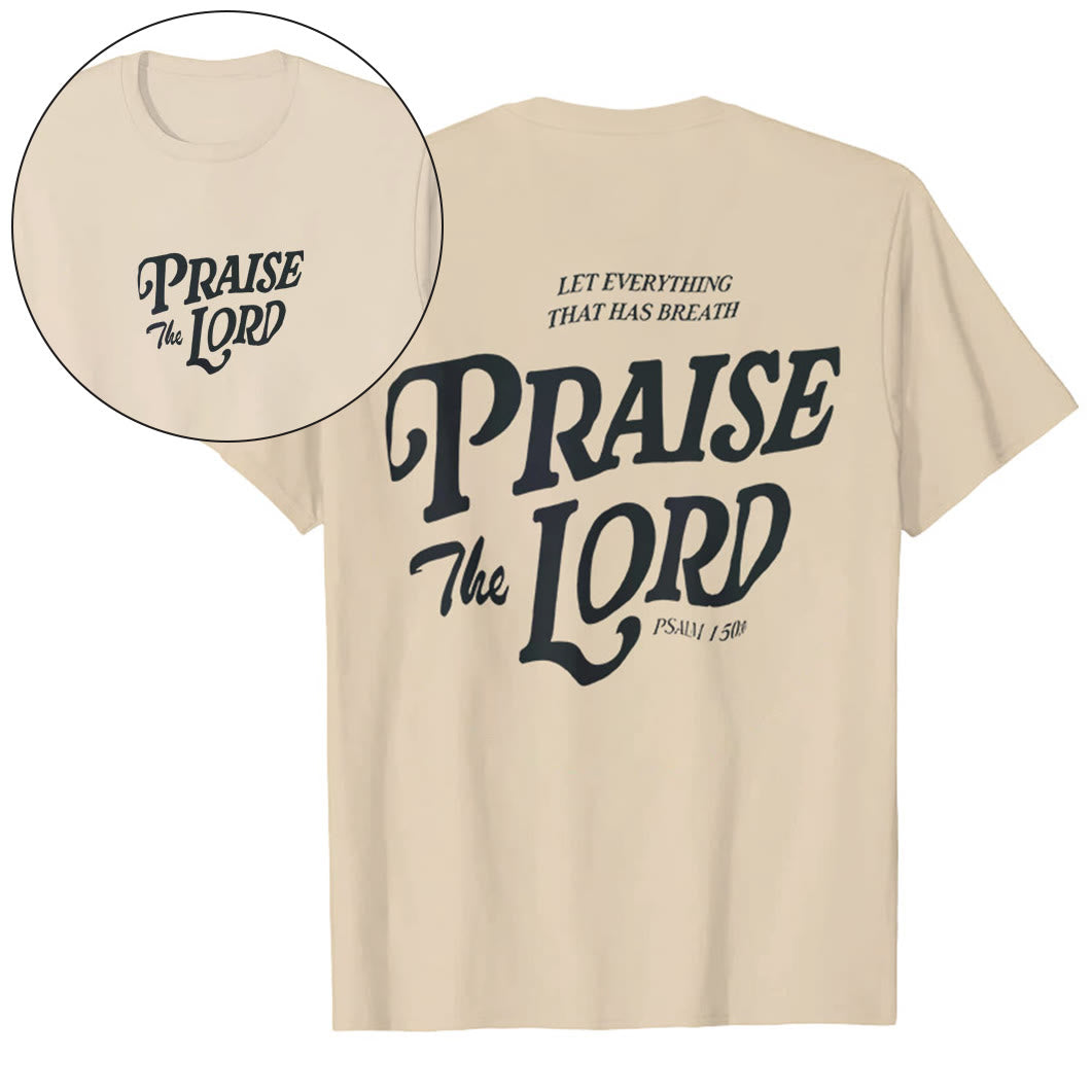 Maglietta "Lodate il Signore" Christianartworkshop - Beige - 2XL - image 6