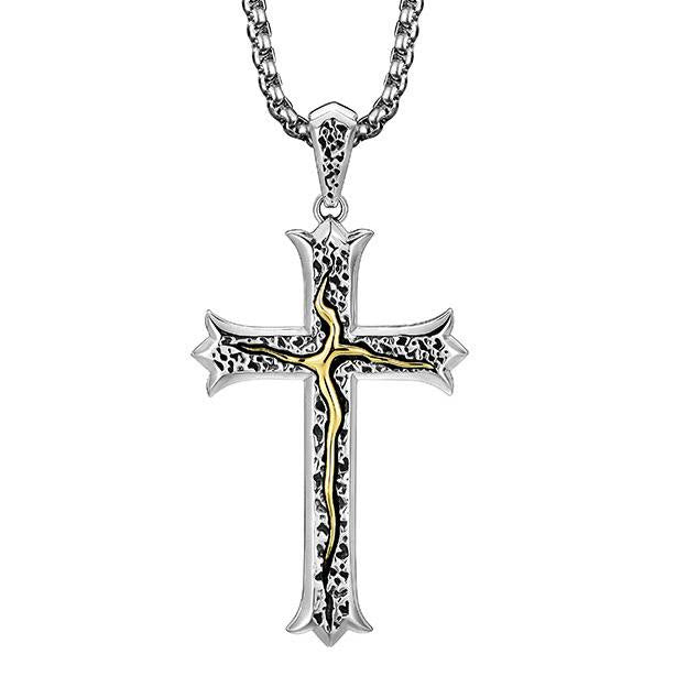 Collana classica e vintage con crocifisso e albero della vita in argento sterling 925 Christianartworkshop : un simbolo di spiritualità e vitalità - Argento Sterling 925 - image 0