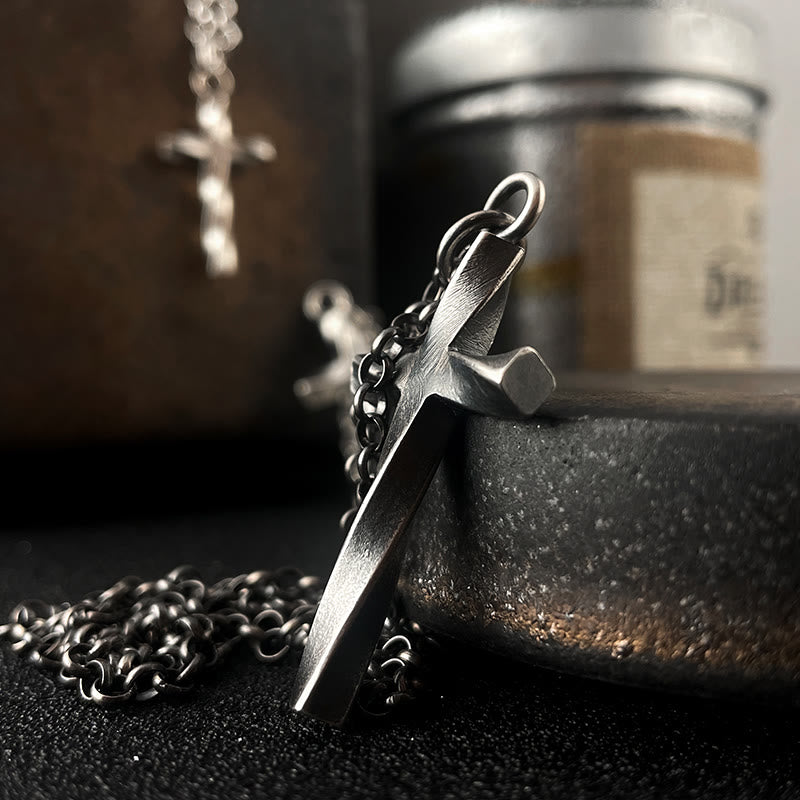 Collana con croce in argento sterling 999 di Christianartworkshop : un tocco di eleganza - image 5