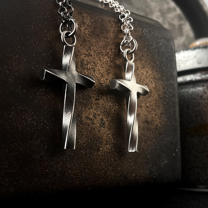 Collana con croce in argento sterling 999 Christianartworkshop : un tocco di eleganza - Argento Sterling 999 - image 0